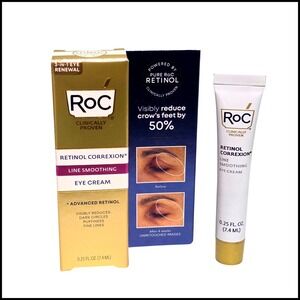 RoC Retinol Correxion Line Smoothing Eye Cream 0.25 oz with Box Travel